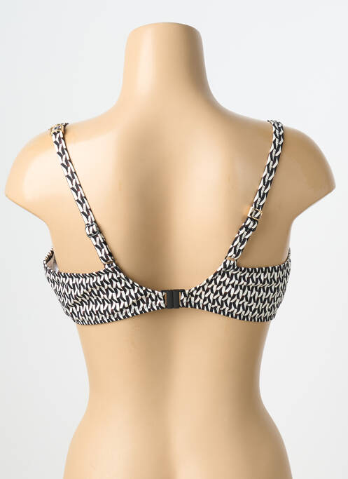 Sutien efect material satinat sutien cupe întregi cu decolteu înalt negru FANTASIE femme