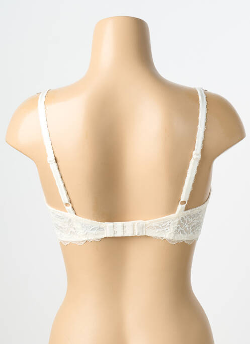 Sutien ușoară și transparentă sutien cupe întregi cu decolteu înalt bej WACOAL femme