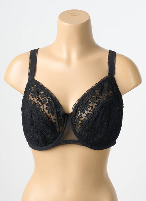 Sutien ușoară și transparentă sutien cupe întregi cu decolteu înalt negru SIMONE PERELE femme
