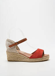 Espadrile închidere cu buclă(e) toc de 4 la 6 cm roșu CARMEN SAIZ femme