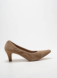 Pantofi cu toc vârf ascuțit toc de 7 la 9 cm bej ANDREA DAPHANE femme