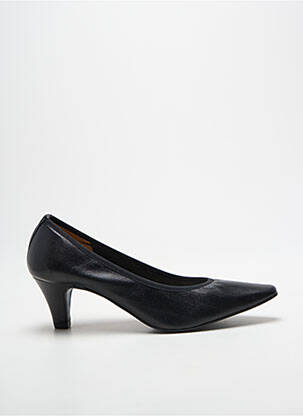Pantofi cu toc țesătură satinată toc de 4 la 6 cm negru ANDREA DAPHANE femeie