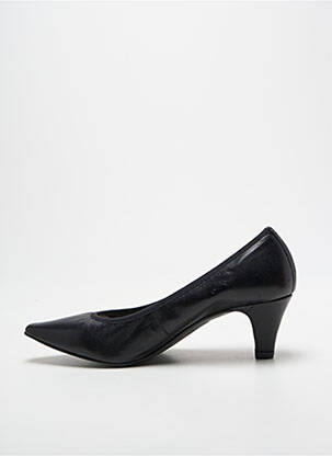 Pantofi cu toc țesătură satinată toc de 4 la 6 cm negru ANDREA DAPHANE femeie