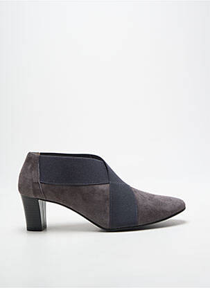 Botine/ghete toc pătrat toc de 4 la 6 cm gri BELLA STORIA femeie