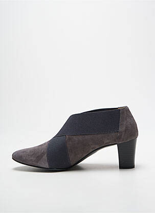Botine/ghete toc pătrat toc de 4 la 6 cm gri BELLA STORIA femeie