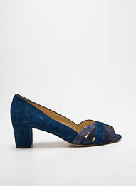 Pantofi cu toc toc pătrat toc de 4 la 6 cm albastru ANDREA DAPHANE femme