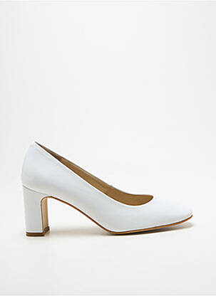 Pantofi cu toc toc pătrat toc de 7 la 9 cm alb ANDREA DAPHANE femme