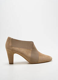 Botine/ghete vârf rotund toc de 7 la 9 cm bej ANDREA DAPHANE femme