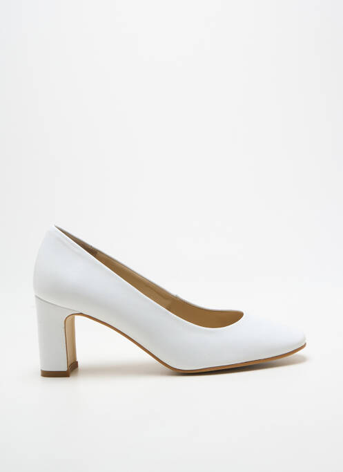 Pantofi cu toc toc pătrat toc de 7 la 9 cm alb ANDREA DAPHANE femme