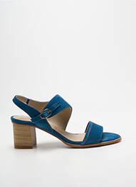 Sandale/pantofi decupați toc pătrat toc de 4 la 6 cm albastru DORKING femme