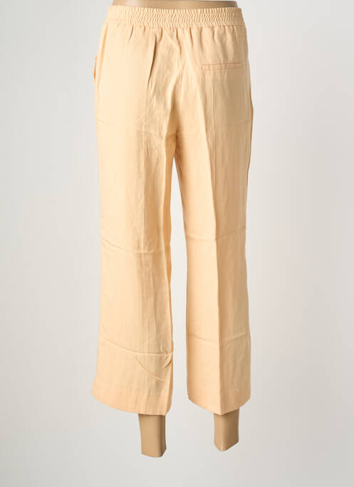 Pantalon 7/8 închidere cu fermoar sub clapetă cu nasturi portocaliu BIANCA femme
