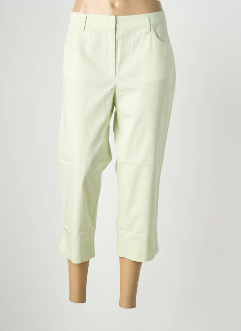 Pantalon trei sferturi subțire verde ZERRES femme