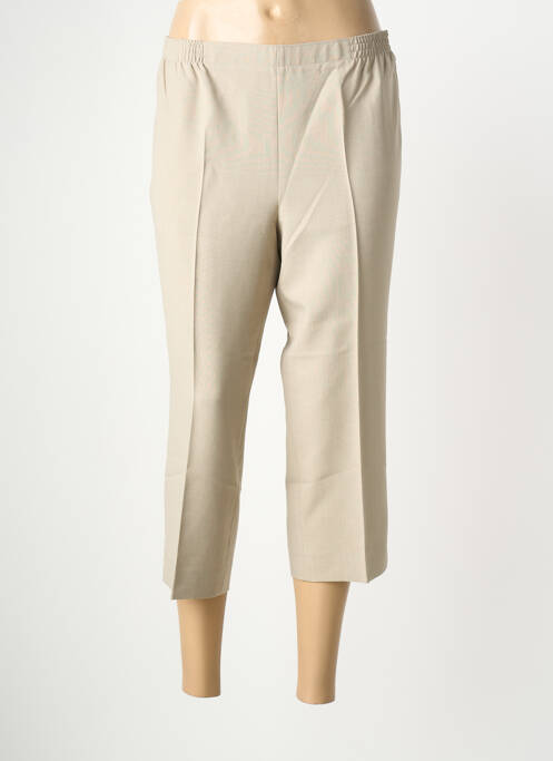 Pantalon trei sferturi croială dreaptă bej STARK femme