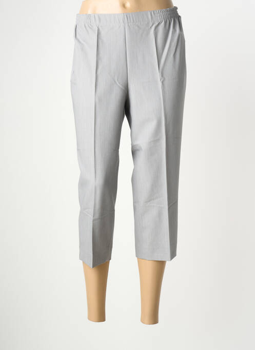 Pantalon trei sferturi croială dreaptă gri deschis STARK femme