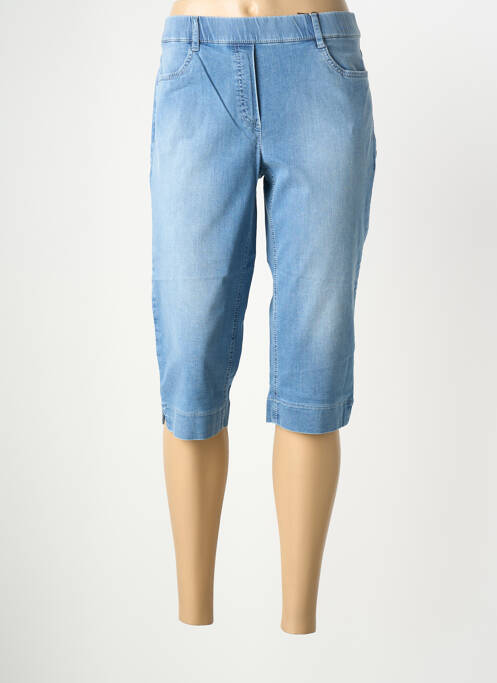 Pantalon trei sferturi buzunare albastru STARK femme