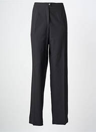 Pantalon drept țesătură crep mărime normală negru KARTING femeie