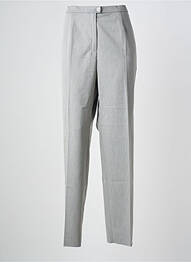 Pantalon drept închidere cu fermoar sub clapetă cu nasturi mărime normală gri KARTING femme