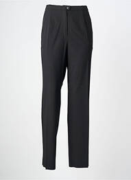 Pantalon slim țesătură poplin mărime normală negru KARTING femeie