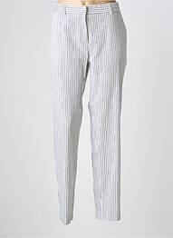Pantalon chino închidere cu fermoar sub clapetă cu nasturi mărime normală albastru BARILOCHE femme
