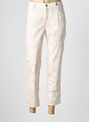 Pantalon 7/8 țesătură poplin mărime normală bej ANGELS femeie