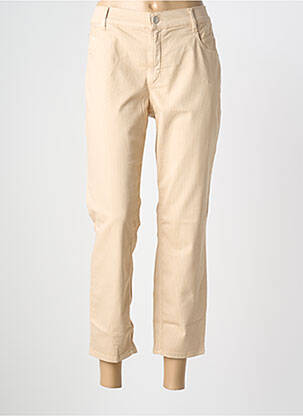 Pantalon 7/8 țesătură poplin mărime normală bej GARDEUR femeie