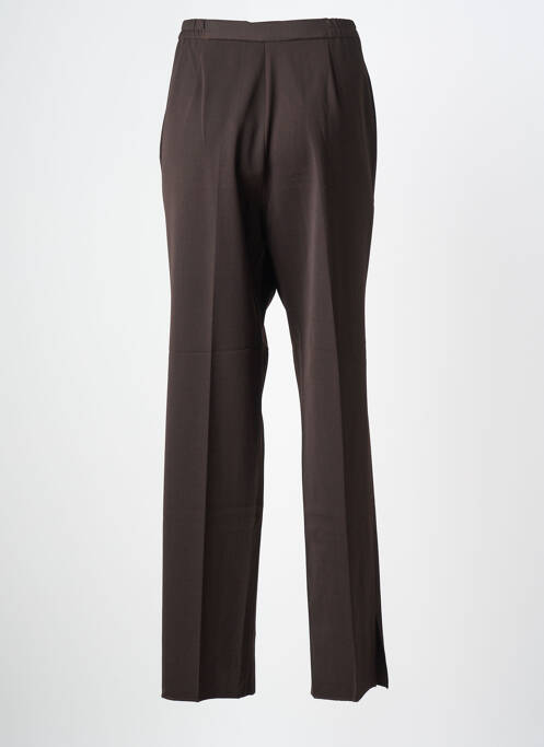 Pantalon drept țesătură crep mărime normală maro KARTING femme