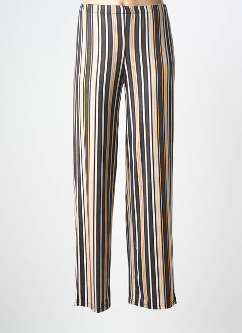 Pantalon drept elasticitate mărime normală negru TELMAIL femme