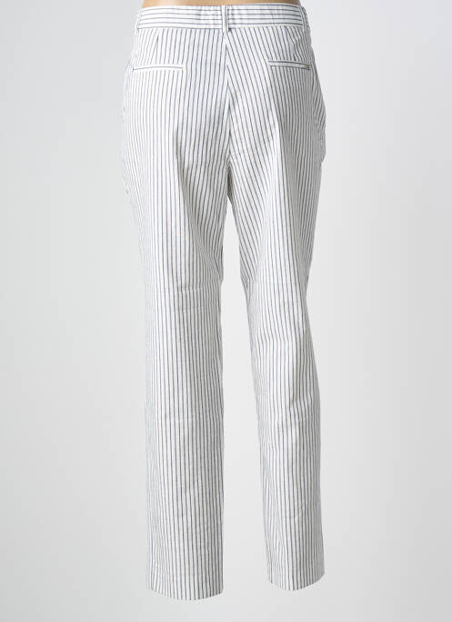 Pantalon chino închidere cu fermoar sub clapetă cu nasturi mărime normală albastru BARILOCHE femme