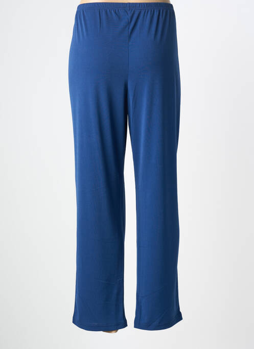 Pantalon drept țesătură crep mărime normală albastru TELMAIL femme