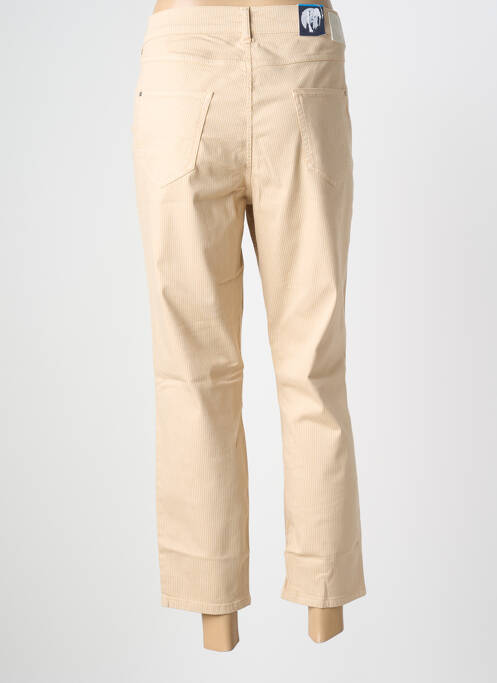 Pantalon 7/8 țesătură poplin mărime normală bej GARDEUR femme