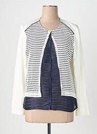 Jachete casual guler rotund alb EUGEN KLEIN femme