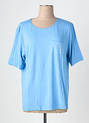 Tricou elasticitate mâneci scurte albastru RABE femeie