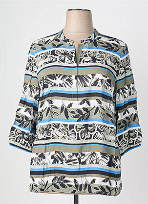Top croială cambrată mâneci lungi verde RABE femeie