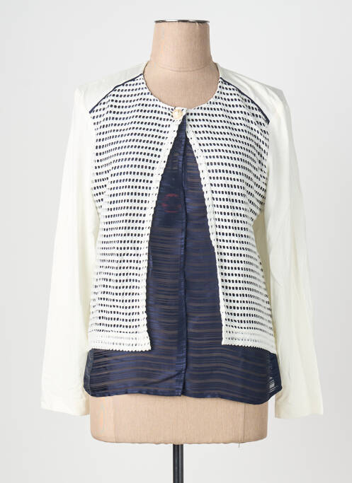 Jachete casual guler rotund alb EUGEN KLEIN femme