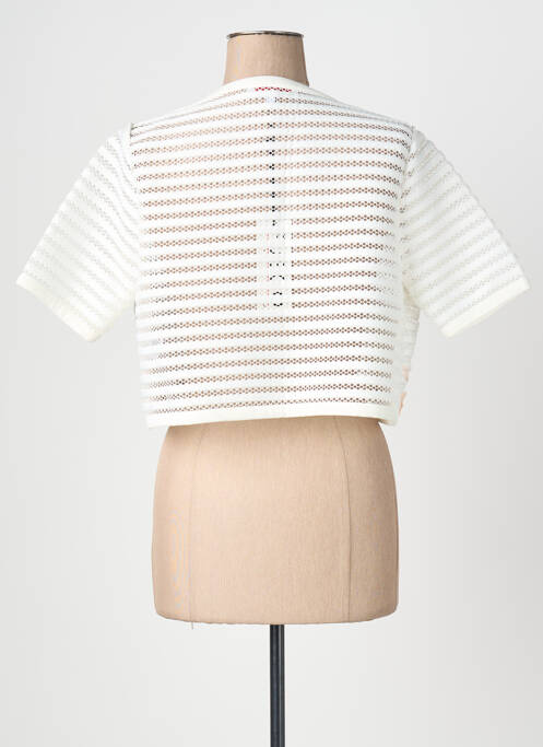 Bolero guler rotund alb FUEGO WOMAN femme