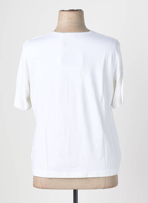 Tricou croială cambrată mâneci scurte alb EUGEN KLEIN femme
