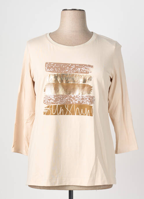 Tricou mâneci lungi mâneci lungi bej LE COMTE femme