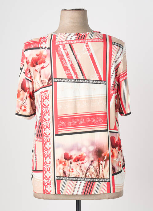 Tricou imprimeu fantezie mâneci scurte roșu EUGEN KLEIN femme
