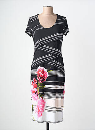 Rochie midi mâneci scurte mâneci scurte negru JOSEPH RIBKOFF femme