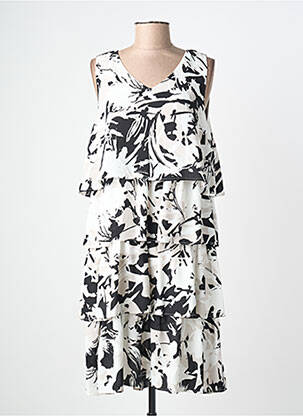Rochie midi croială fluidă fără mâneci negru CONCEPT K femme