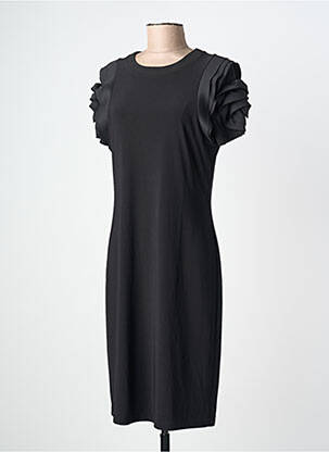 Rochie midi mâneci scurte mâneci scurte negru FRANK LYMAN femme