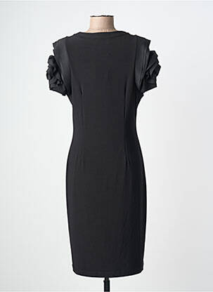 Rochie midi mâneci scurte mâneci scurte negru FRANK LYMAN femeie