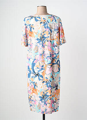 Rochie midi imprimeu floral mâneci scurte albastru THOMAS RABE femeie
