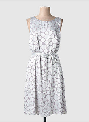 Rochie midi fără mâneci fără mâneci gri BIANCA femme
