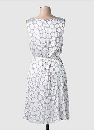 Rochie midi fără mâneci fără mâneci gri BIANCA femeie