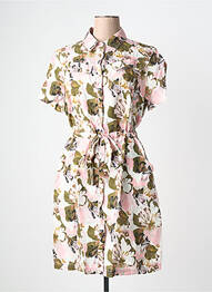 Rochie midi imprimeu floral mâneci scurte verde 7 SEASONS femme