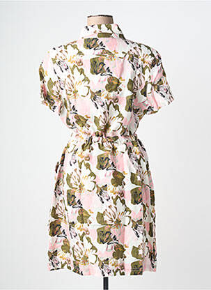 Rochie midi imprimeu floral mâneci scurte verde 7 SEASONS femeie