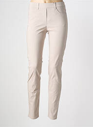 Jegging țesătură poplin mărime normală bej STARK femme