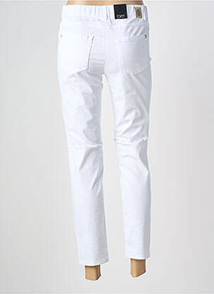 Jegging țesătură poplin mărime normală alb STARK femeie