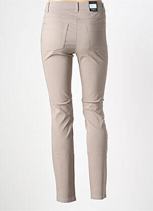Jegging țesătură poplin mărime normală maro STARK femeie